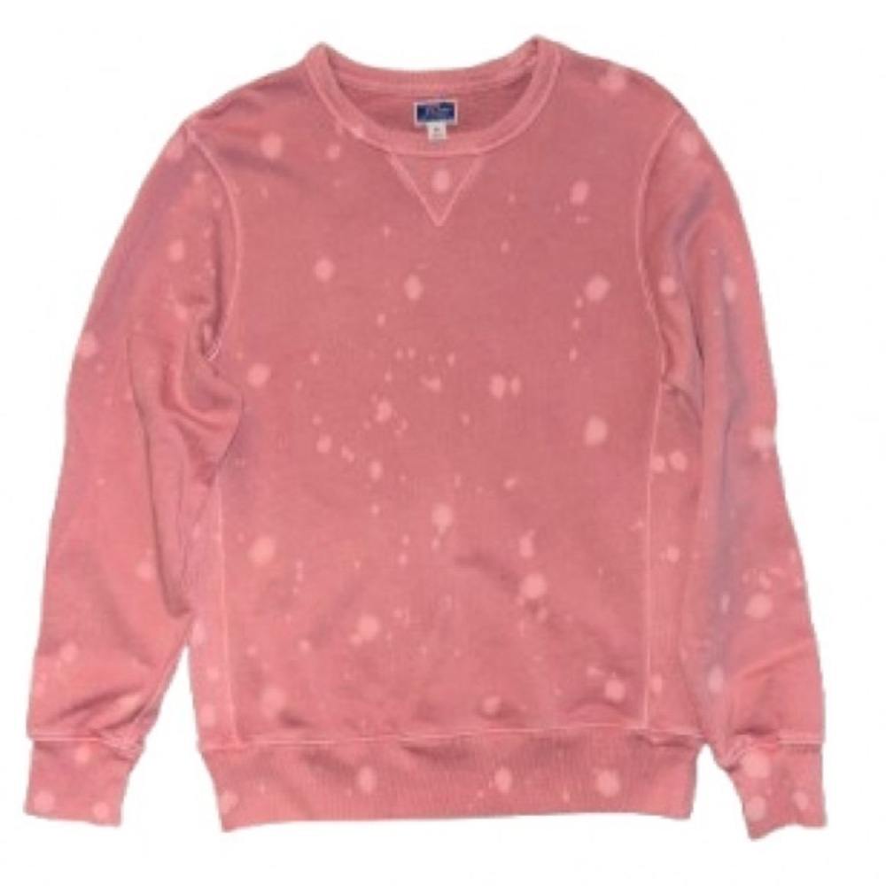 J. Crew Men's garment dyed Pink Crewneck sweatshirt NWOT size M